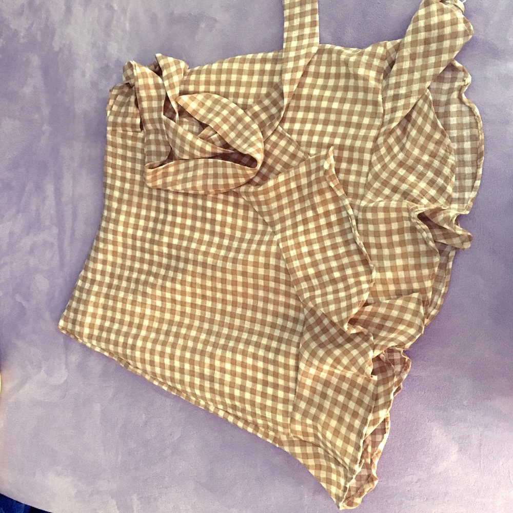 Checkered Skirt by Raised by Wild